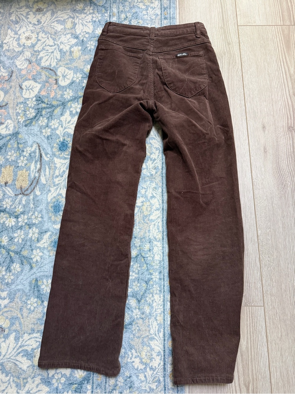 Rolla’s High Rise Original Straight Leg Corduroy Pants – Dark Brown espresso - Picture 7 of 7